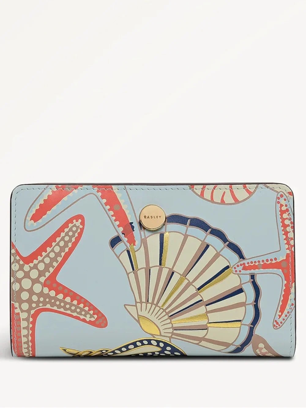 NWT-Radley London-Picton Place-Medium Bifold Wallet-Seashell Pattern-$108